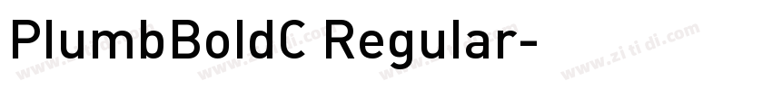 PlumbBoldC Regular字体转换